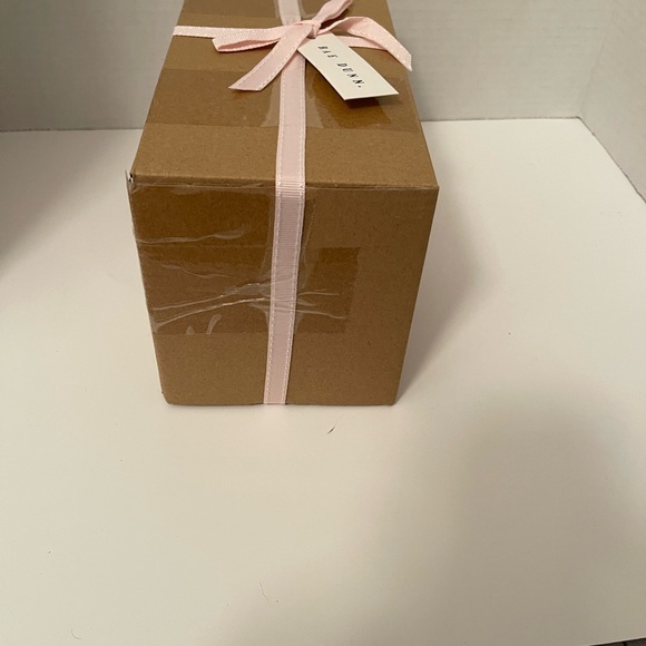 New Rae Dunn PINK “WAKE UP MAKE UP” Brush Holder Set - Picture 4 of 7